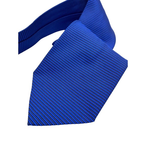 Luciano Gatti Elite Tie Blue Black Textured Necktie 100% Silk Italy Made Luxury - Picture 1 of 8